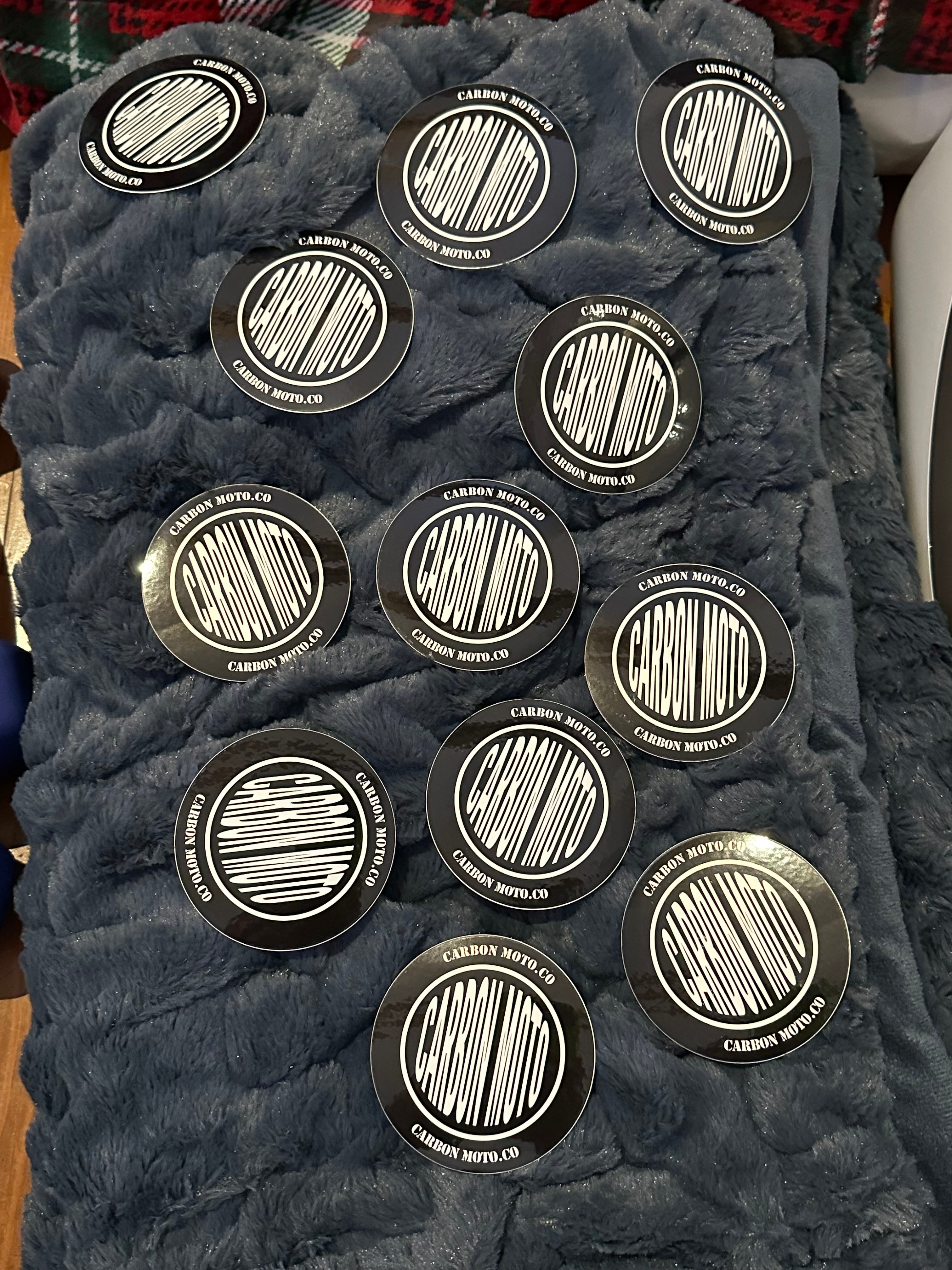 Carbon Moto Stickers